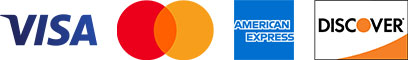 Visa, MasterCard, American Express and Discover Logos