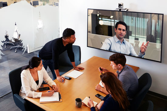 Poly Video Conferencing in Huddle Room